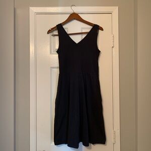 Pact Women's Black Double V-Neck
Tank Dress